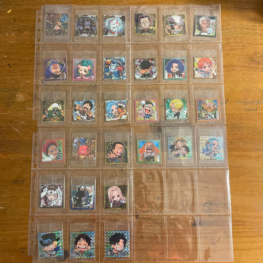 ワンピースウエハースシール　フルコンプ　log1~12 両面ニカ+多数