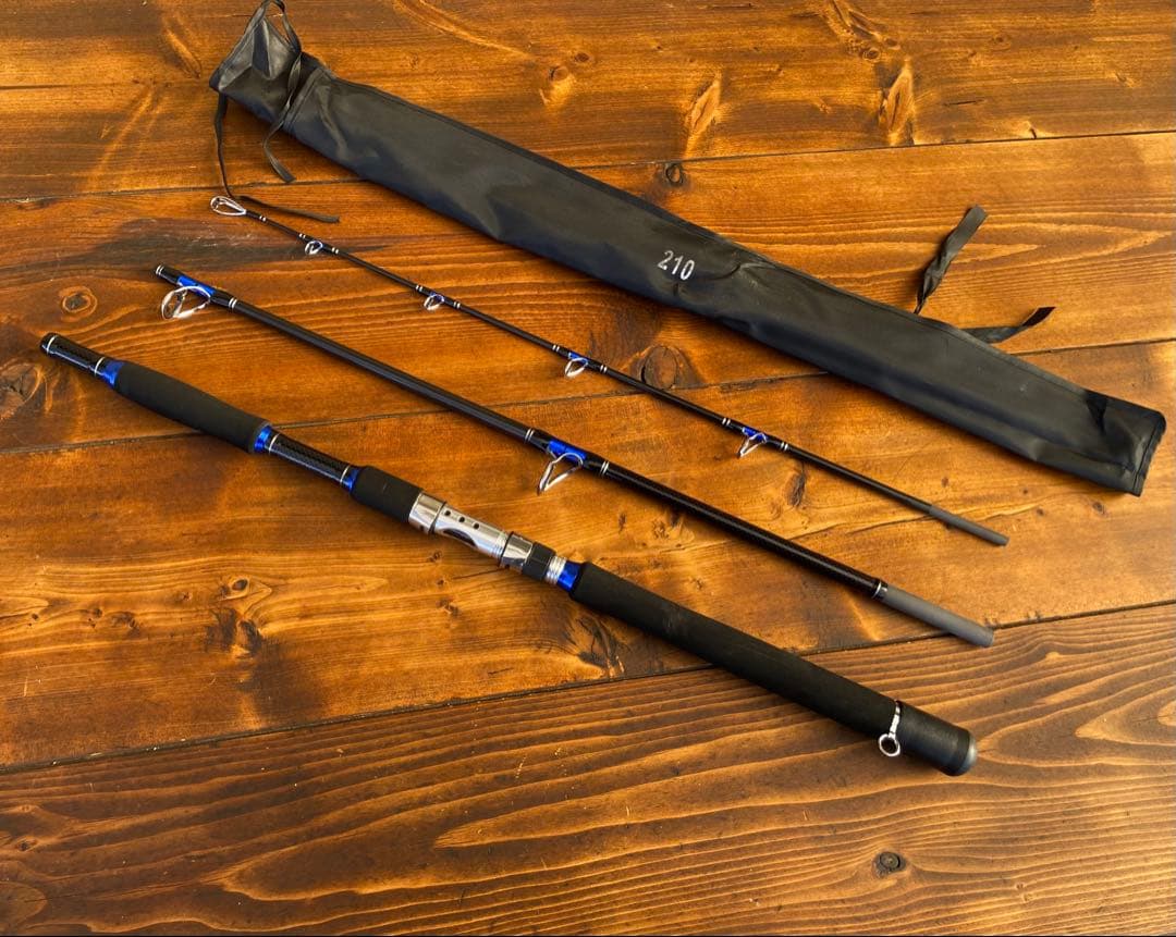 新品未使用　2.1M ジギングロッド　船釣り パックロッド　スロージギング