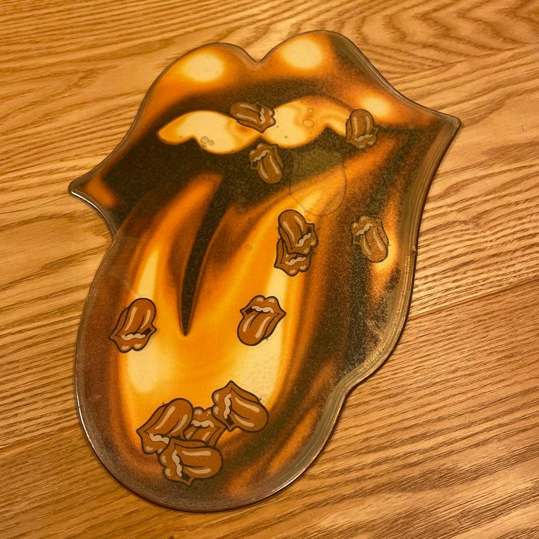 ローリング•ストーンズ　マウスパッド　ゴールド