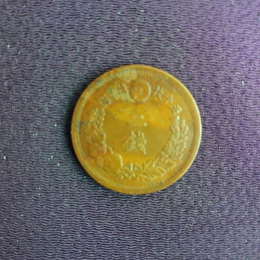 M８年２銭銅貨