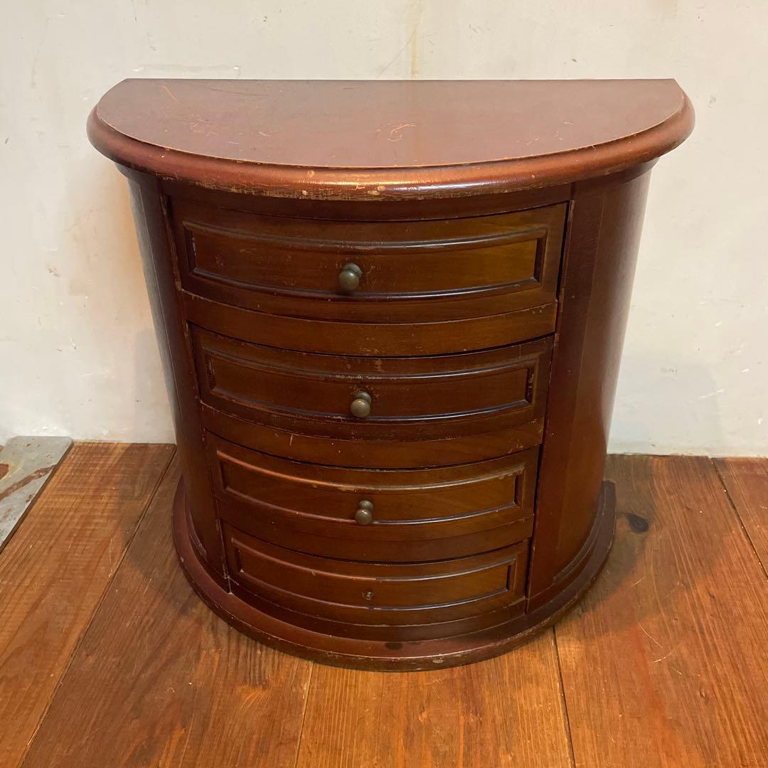 美品　木製　ヴィンテージ　チェスト　棚　アクセサリー　小物　当時物