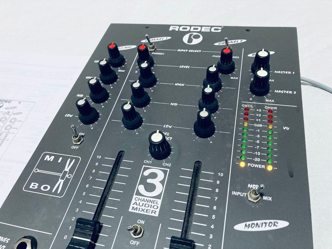 RODEC MIXBOX DJミキサー 動作良好 希少 生産終了
