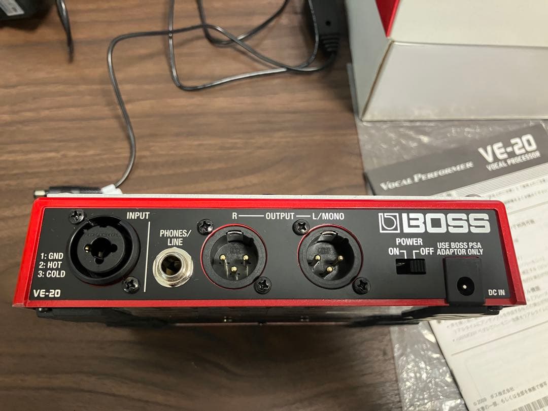 BOSS VE-20 & BOSS純正アダプターPSA-100S