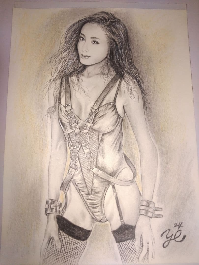 裸婦、美人画、4F、しなりW山本英二、真作、肉筆、新品額縁、高塚省吾、森本草介