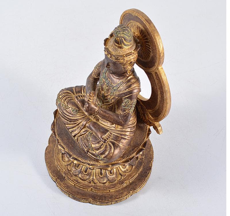 仏教美術　樹脂製　レプリカ　チベット仏　仏像　置物　V　R4673