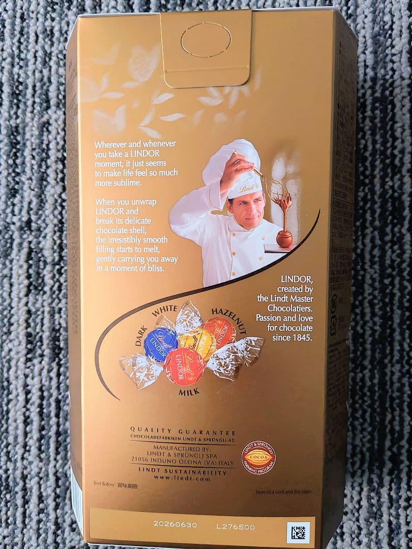 【新品未開封】リンドール ゴールド＆ダーク各２ 計４箱