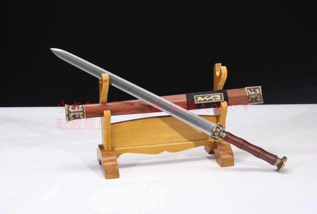 草龍八面漢剣百錬文紋鋼銅装 古兵器 武具 刀装具 日本刀 模造刀 居合刀