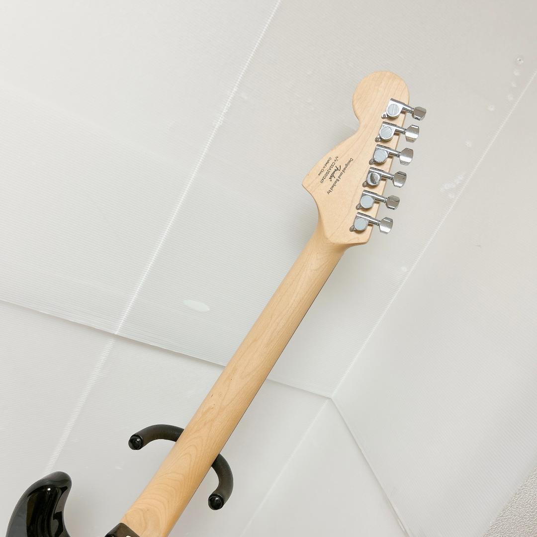 美品 Squier スクワイヤー ストラトキャスター ブラック ストラト 黒