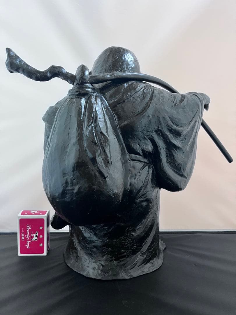 般若　純一郎　布袋尊 七福神　仏像 銅製　銅製　彫刻　置物　金運　縁起物　骨董