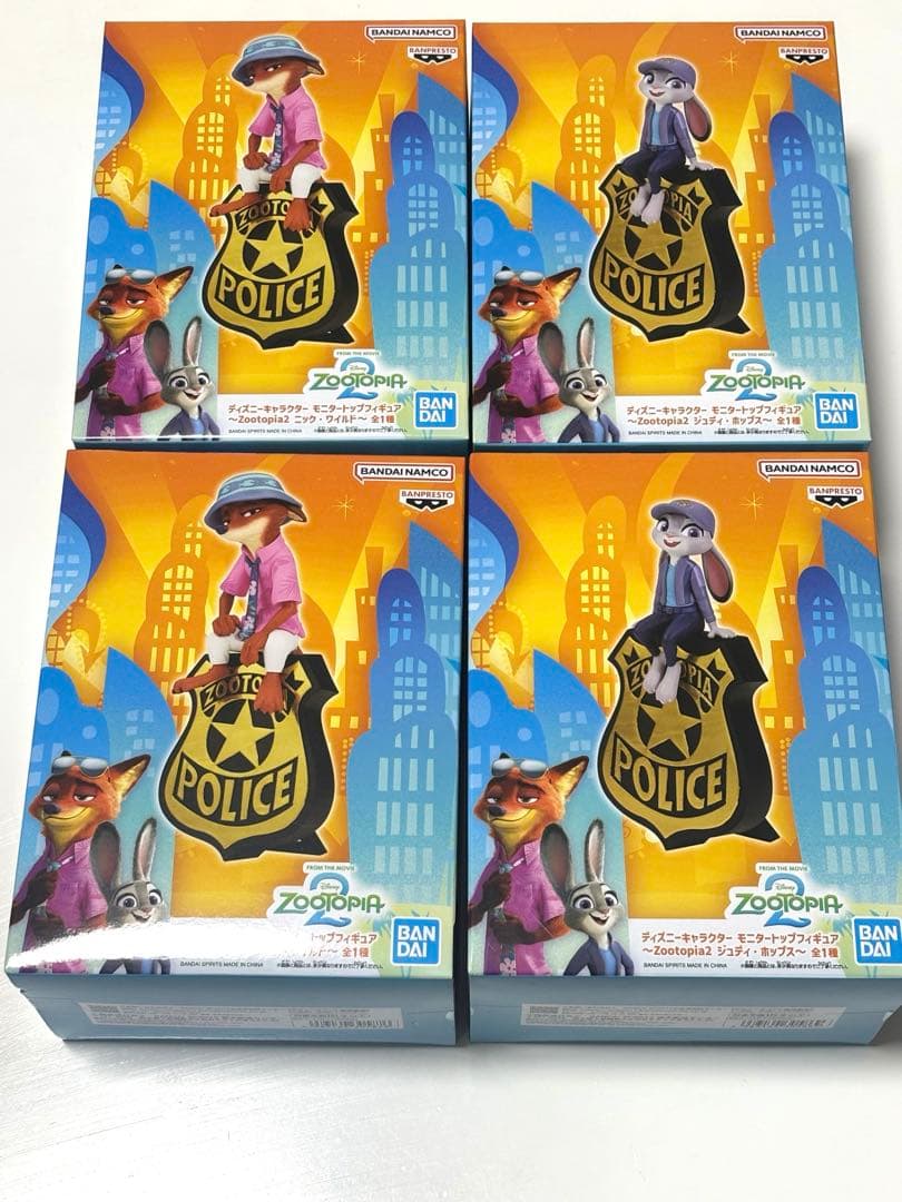 ズートピア2 モニタートップフィギュア ニック＆ジュディ　２セット　レア品
