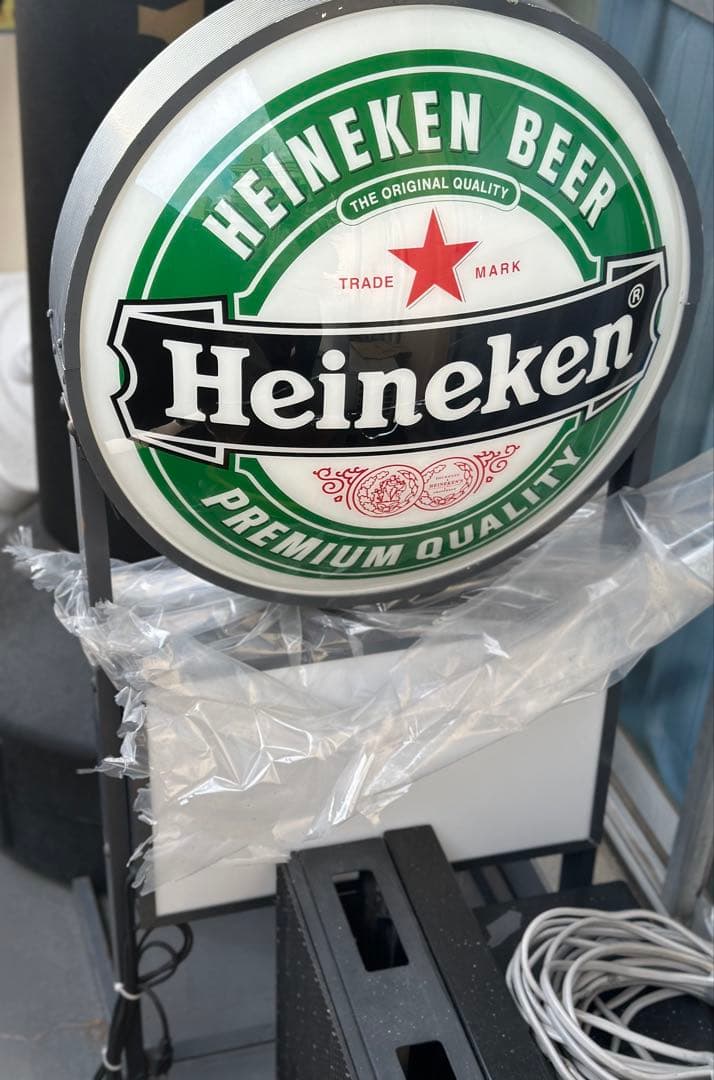 Heineken ビール 電気看板