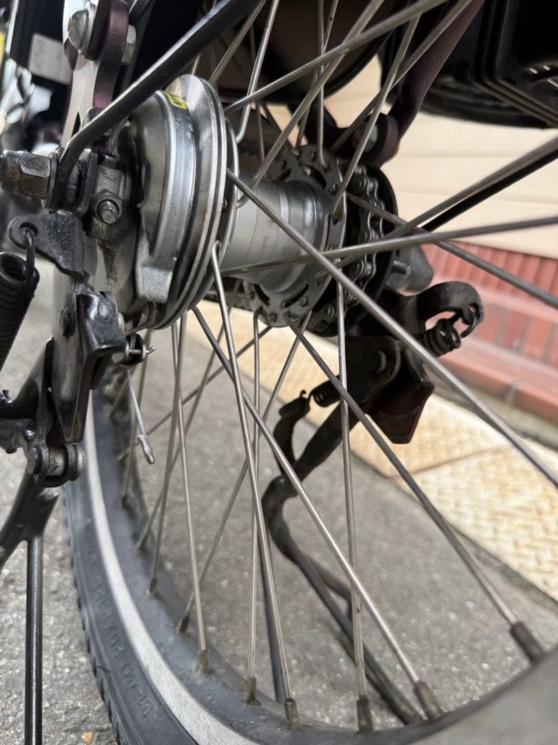 大阪府　子供乗せ　ヤマハ　電動アシスト自転車 チャイルドシート付き パープル