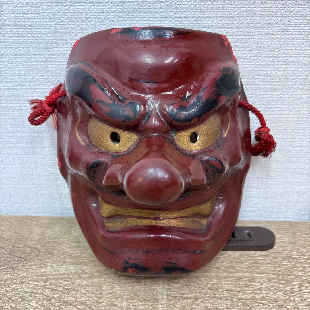 お面　天狗の面　鉄製　魔除開運