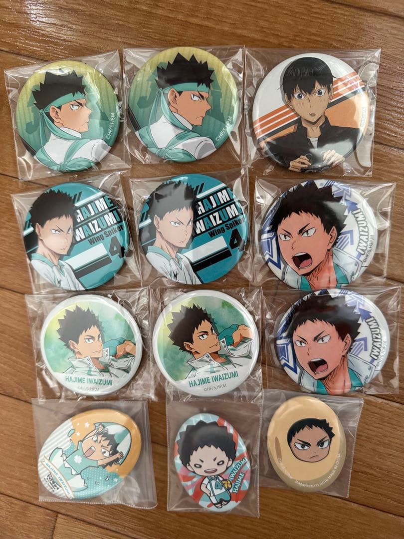 ハイキュー　影山飛雄 岩泉一　缶バッジ セット