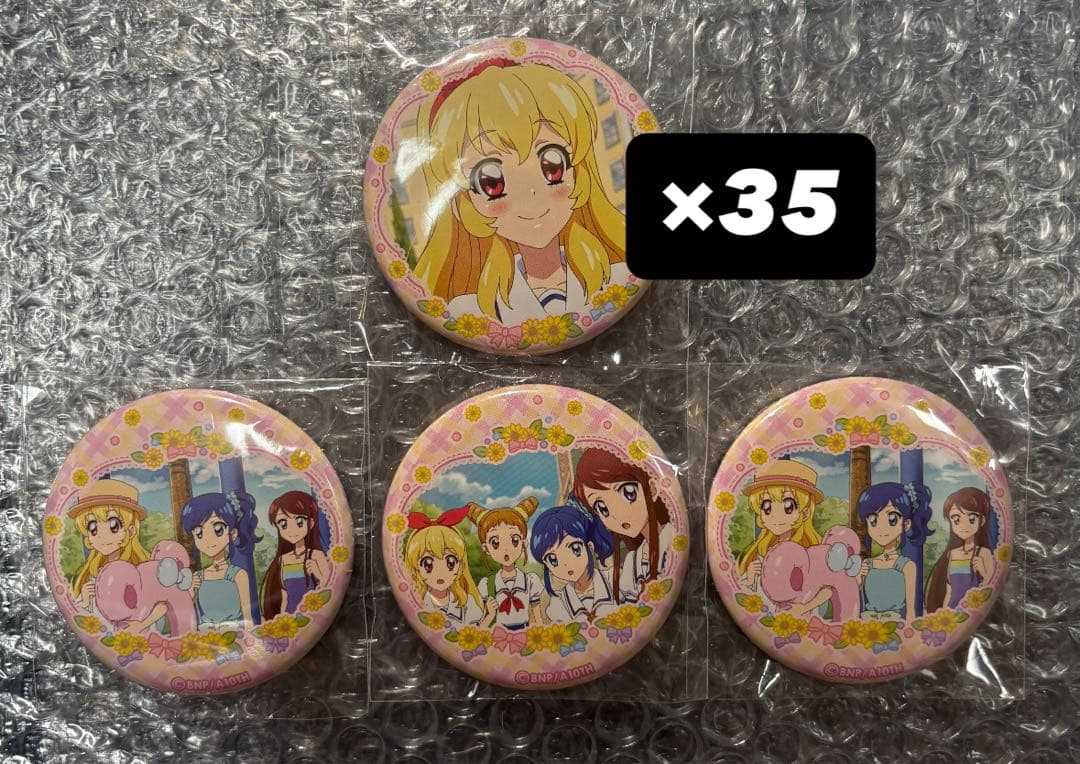 アイカツ イオン限定 ソフトクッキー 缶バッジ 星宮いちご