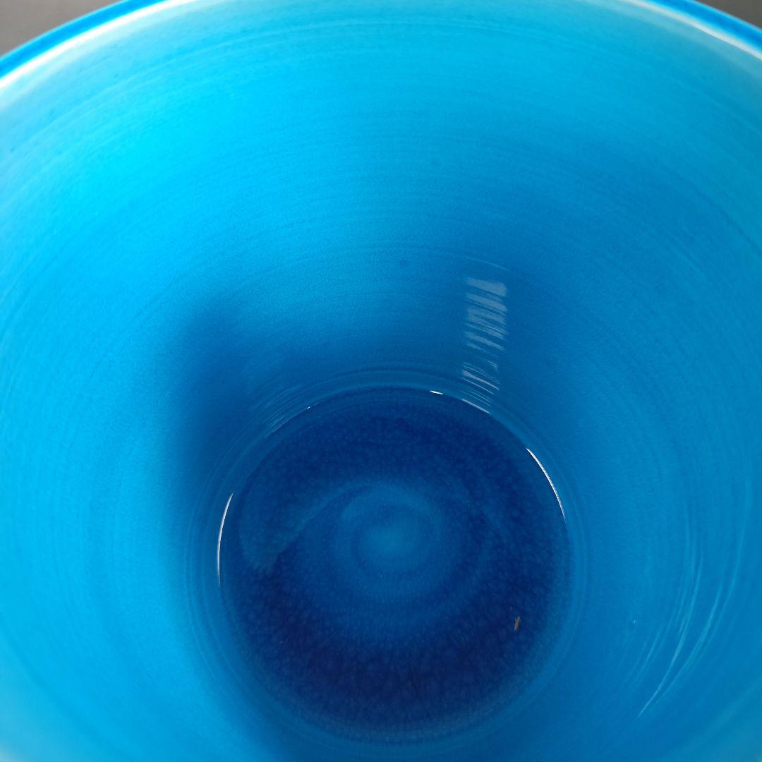 イ773 水指『平安　叶松谷造』『浅黄交趾こまつなぎ　水指　共箱』茶道具