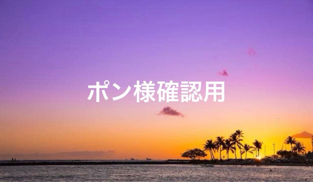 ポン様確認用