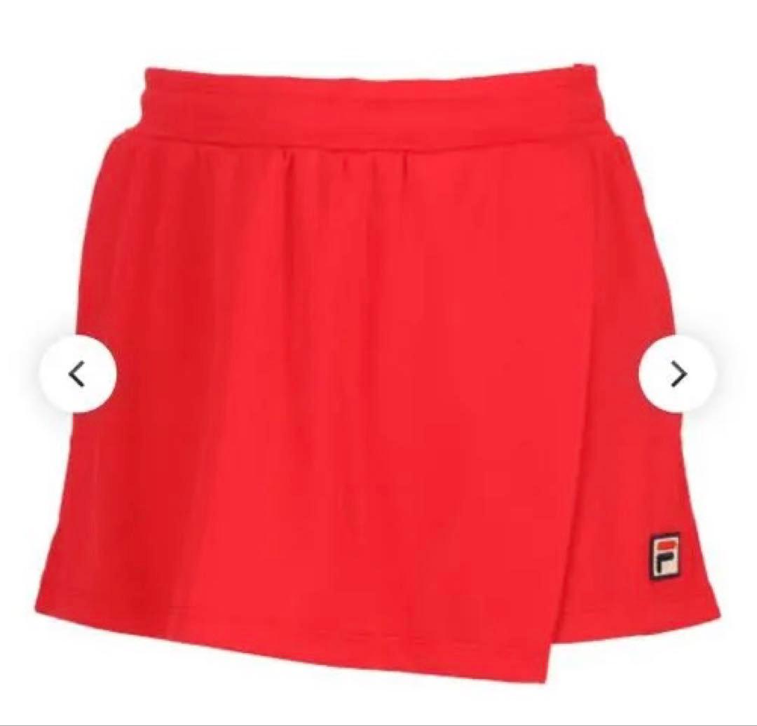 新作未使用　FILA ラップショートパンツ EL0039 レディース 赤