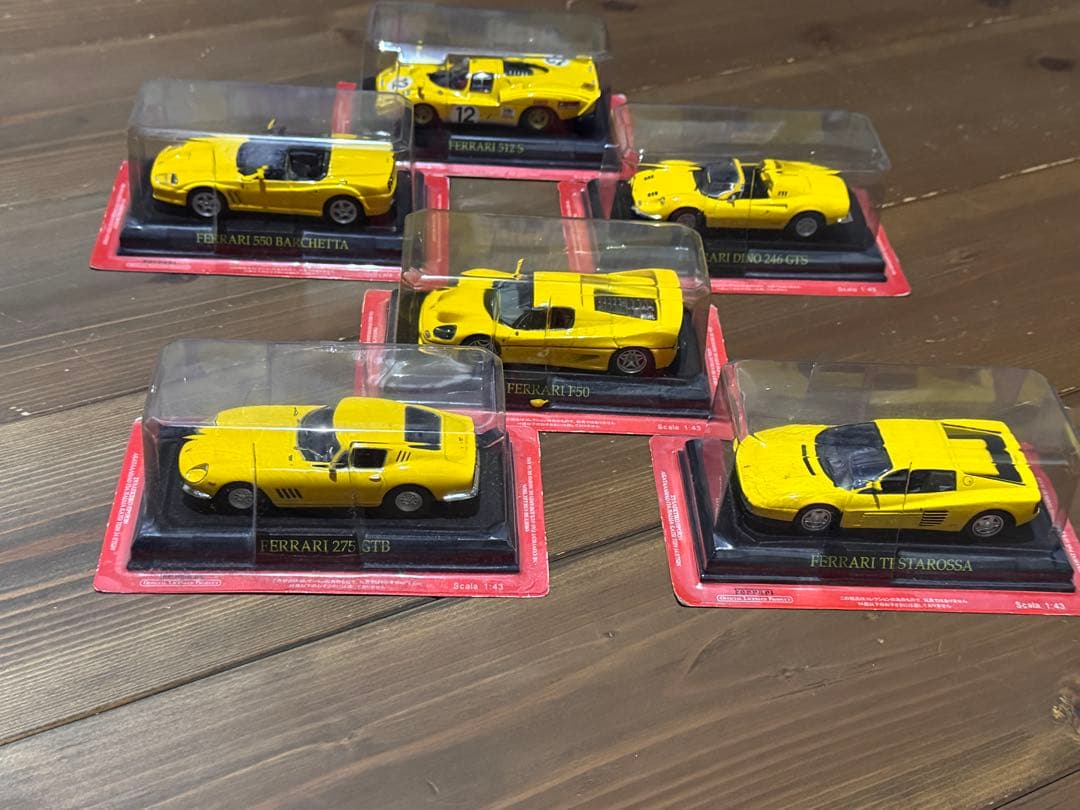 11日祝日8万円引　Ferrari ミニカー　6台 イエロー