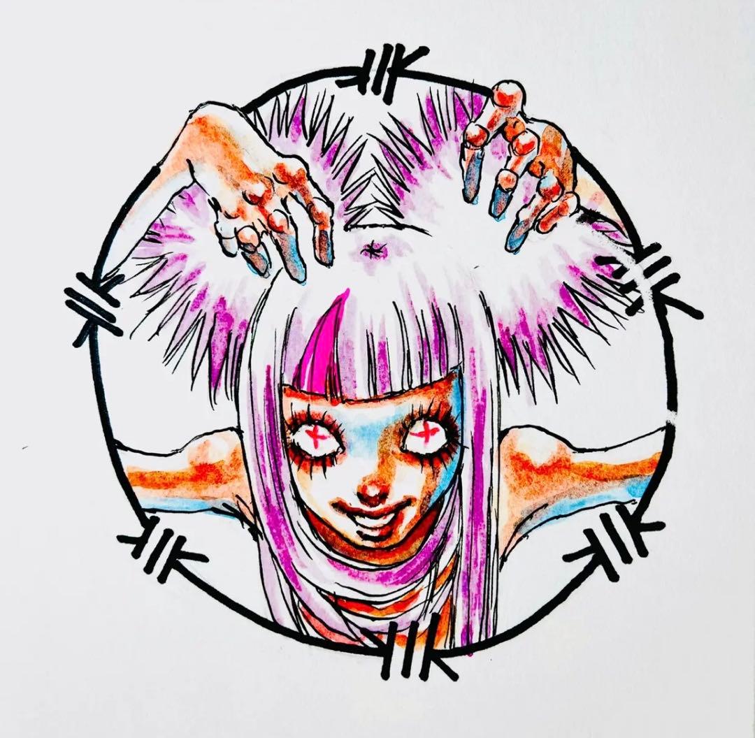 イラスト　ポップ画　オリジナル　アニメ　漫画　自作画