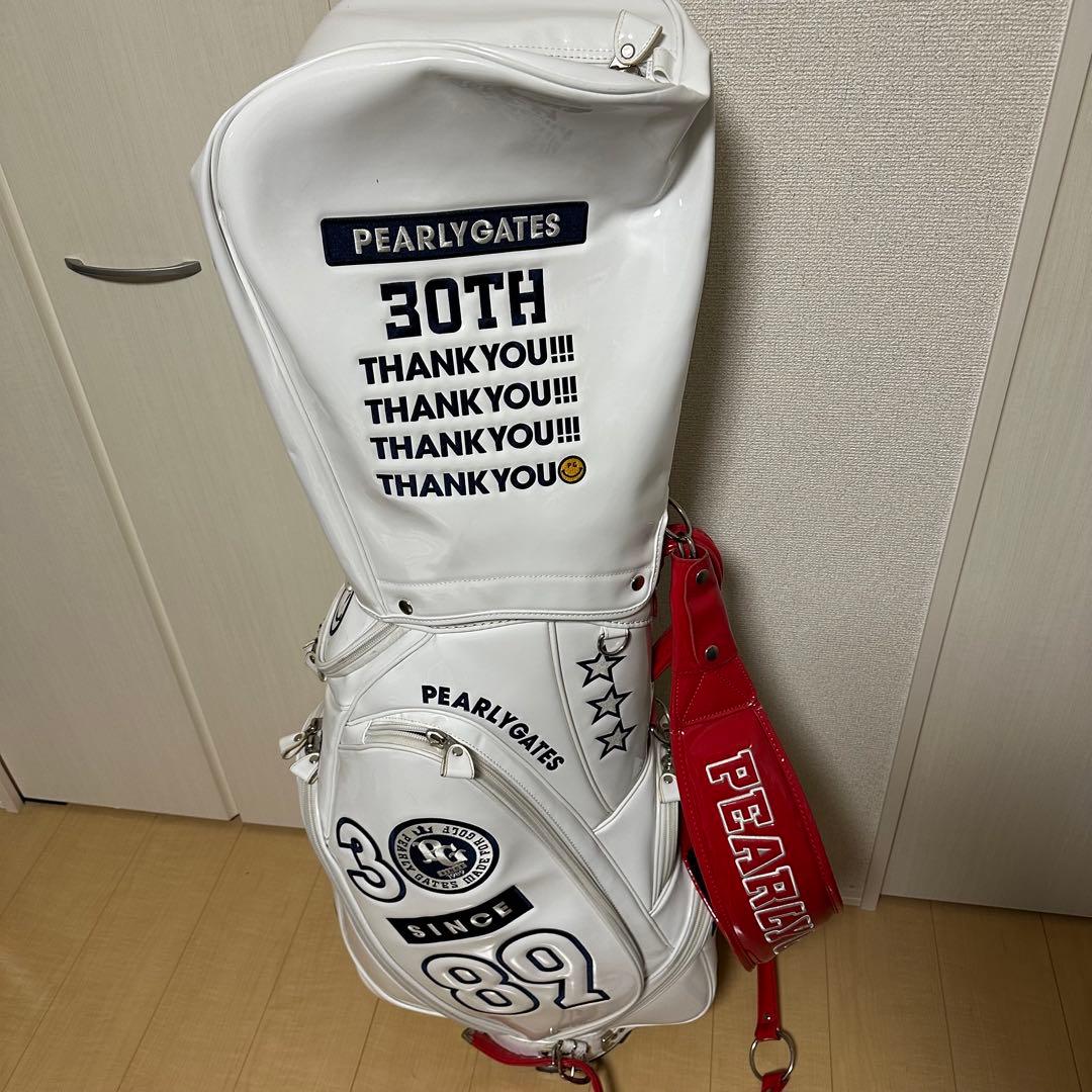 パーリーゲイツ30周年限定キャディバッグ 9inch ホワイト
