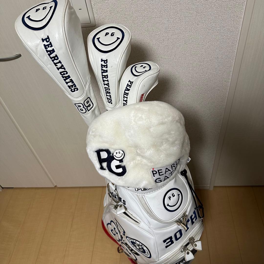 パーリーゲイツ30周年限定キャディバッグ 9inch ホワイト