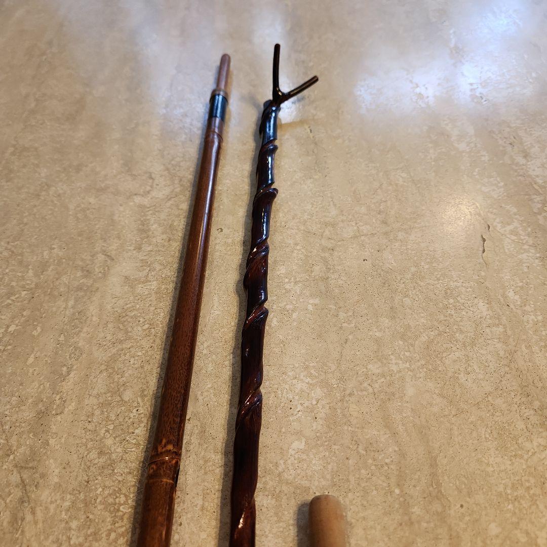 未使用　紀州ヘラ竿系統　[鴻声]　玉柄と竿受けのセット