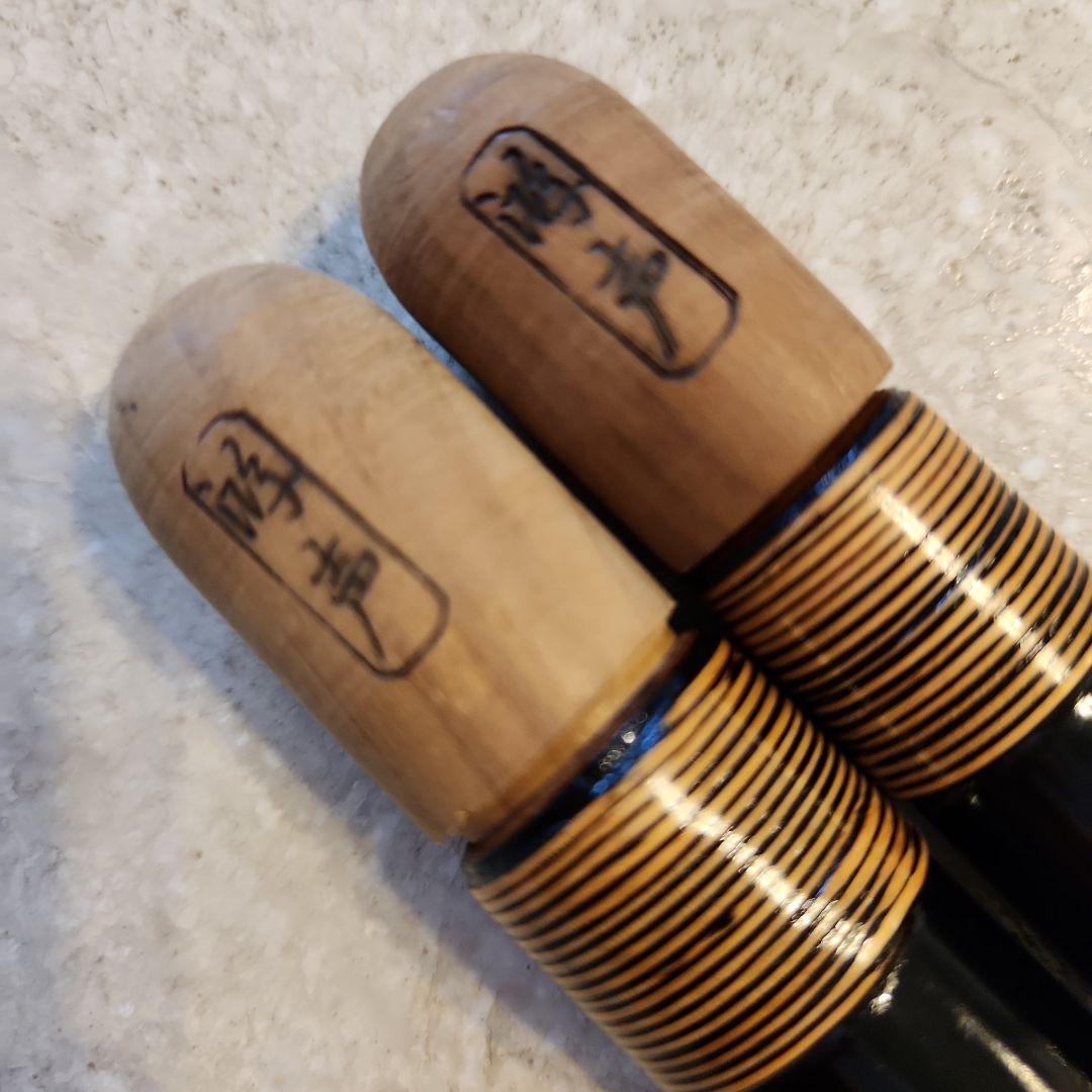 未使用　紀州ヘラ竿系統　[鴻声]　玉柄と竿受けのセット