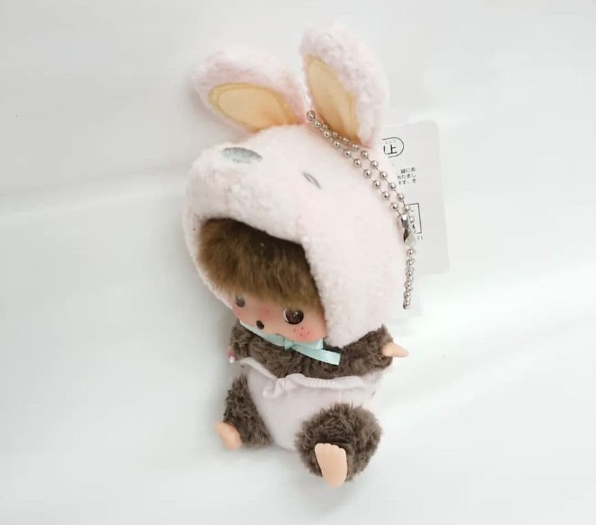 【希少】モンチッチ ベビチッチ SS 顔デカ うさぎ キーチェーン