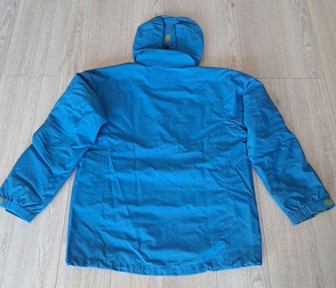 mont-bellモンベル スキー登山 高機能アウタージャケット青 収納袋付