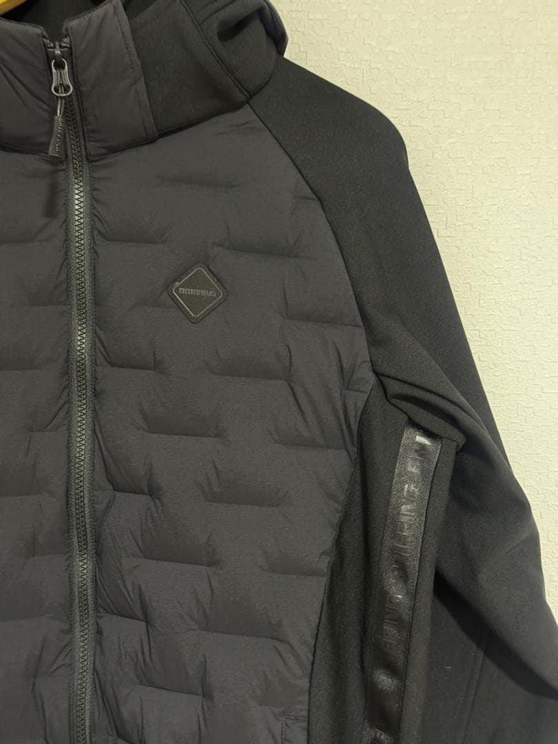 BRIEFING MEN’S HYBRID DOWN PARKA BLACK