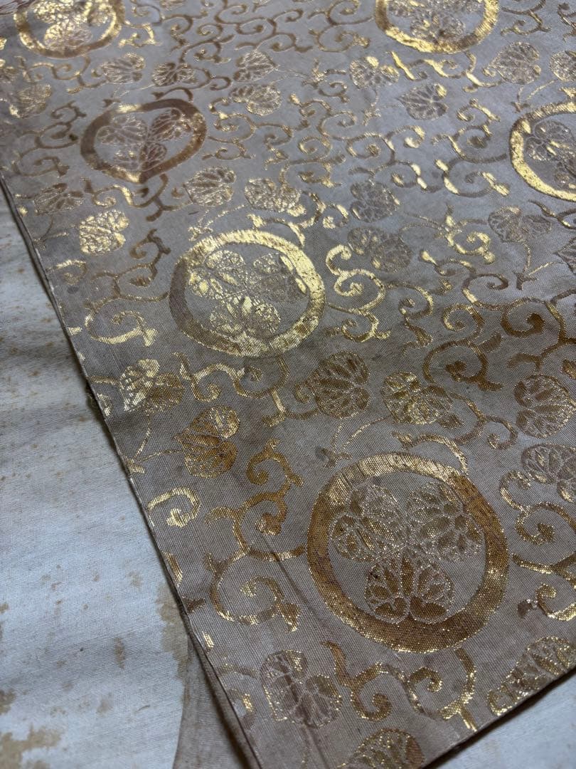 江戸時代　￼￼本金純金古布