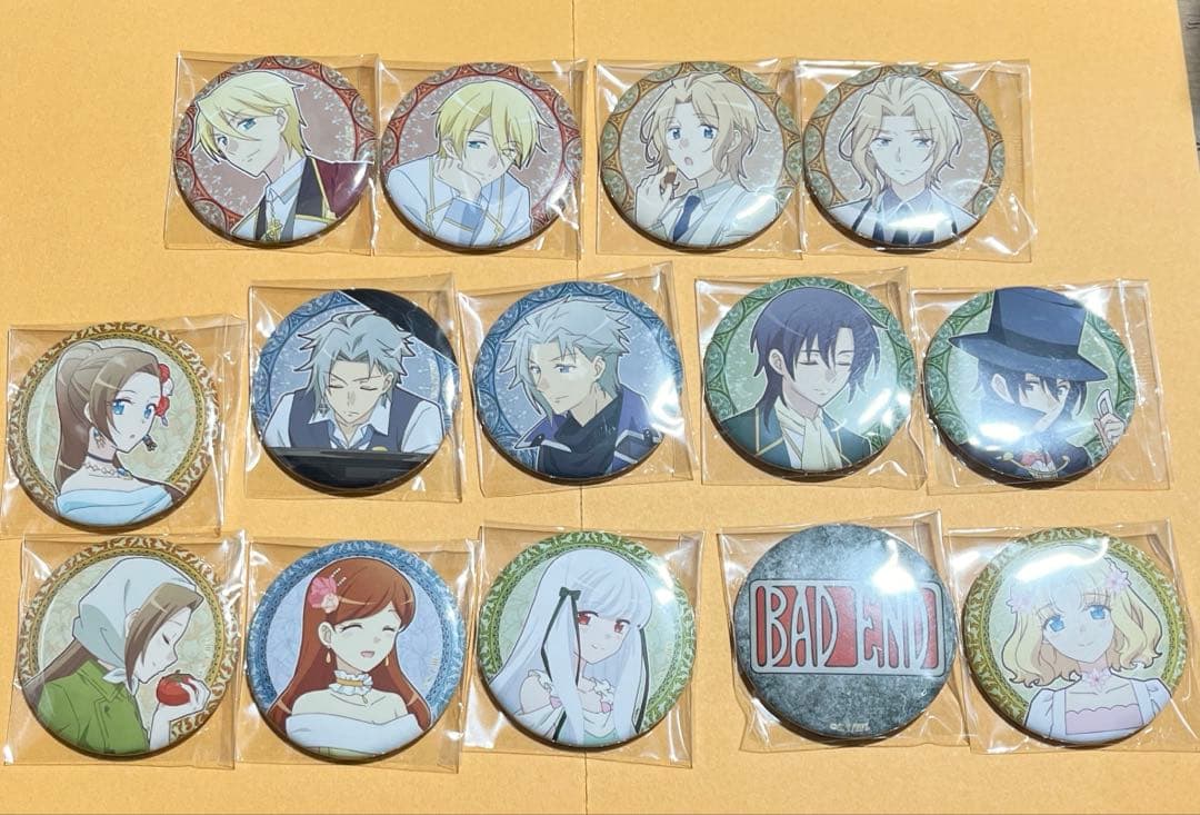 【はめふら】エンディングイラスト缶バッジ 全14種コンプリート