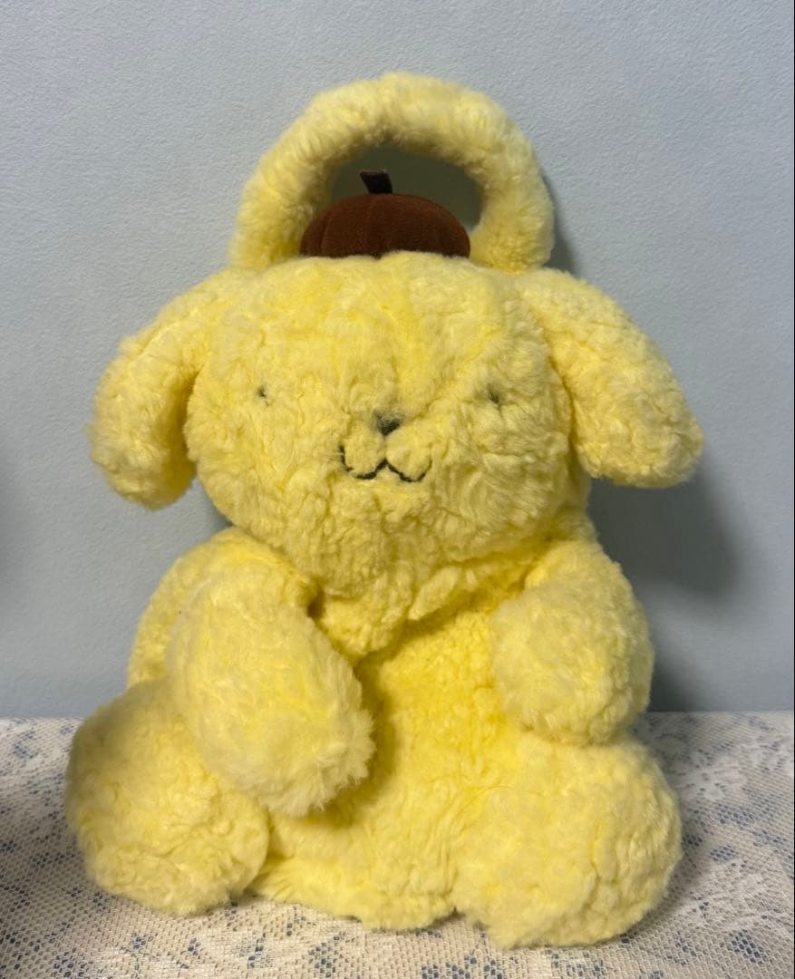 ポムポムプリン ぬいぐるみバッグ レトロ