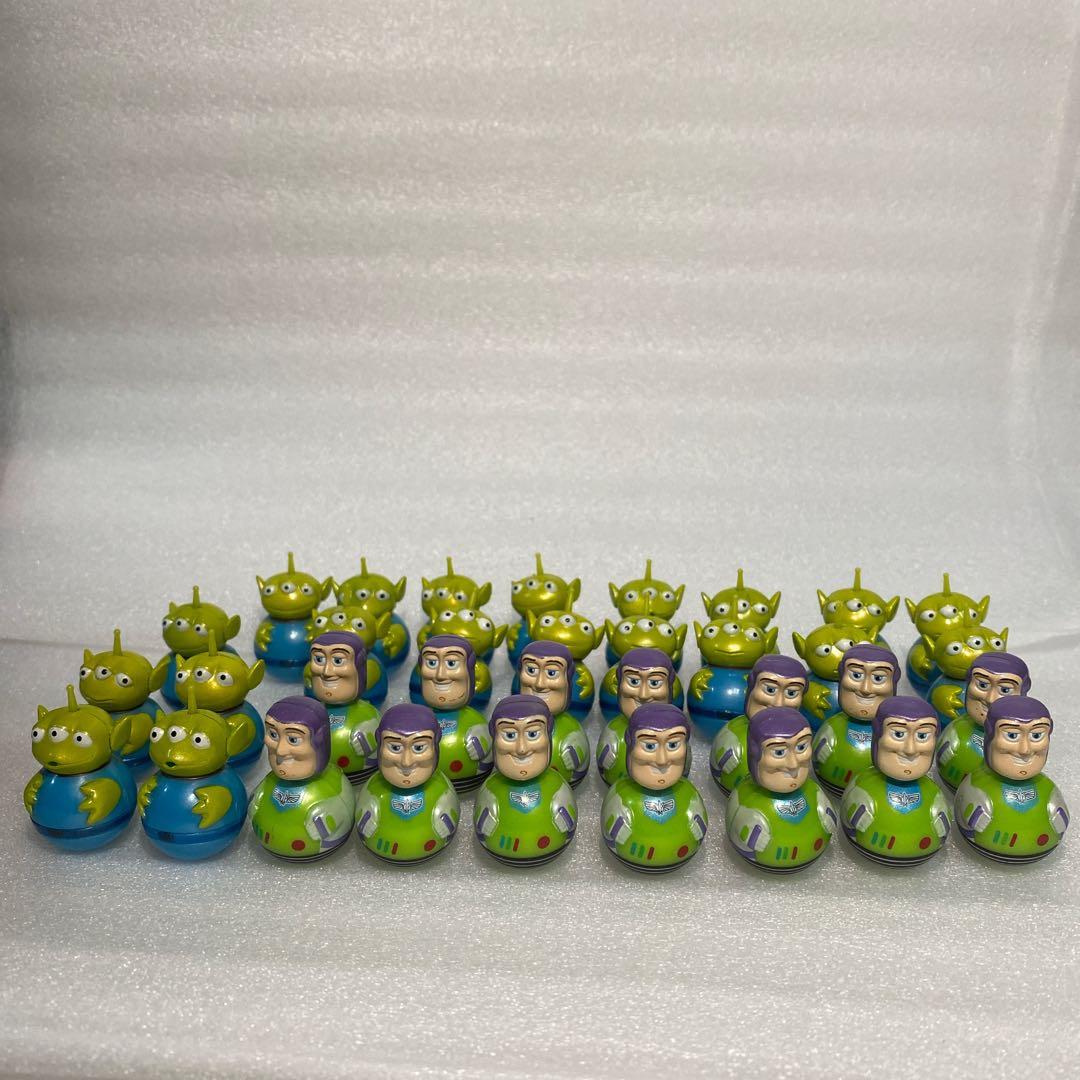 トイストーリー　バズ　リトルグリーンメン　起き上がり小法師 34個セット