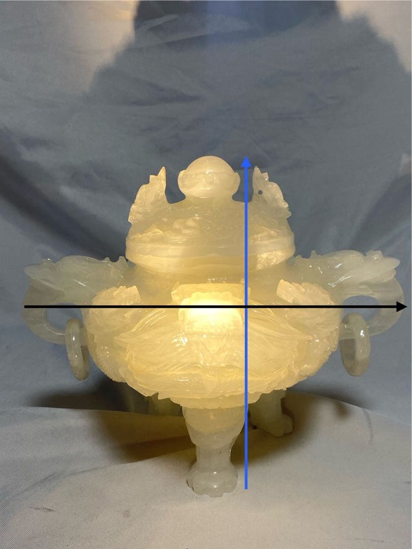 2634❣️ 白玉香炉　中国青海