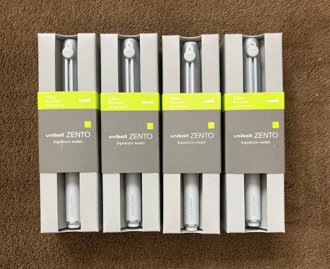 4本セット ZENTO シグニチャーモデル 0.38mm ブラック 新品・未使用