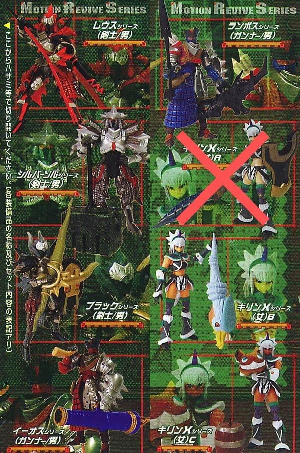 モンスターハンター 可動狩人8種・可動狩人G7種+α 15体セットまとめ売りレア