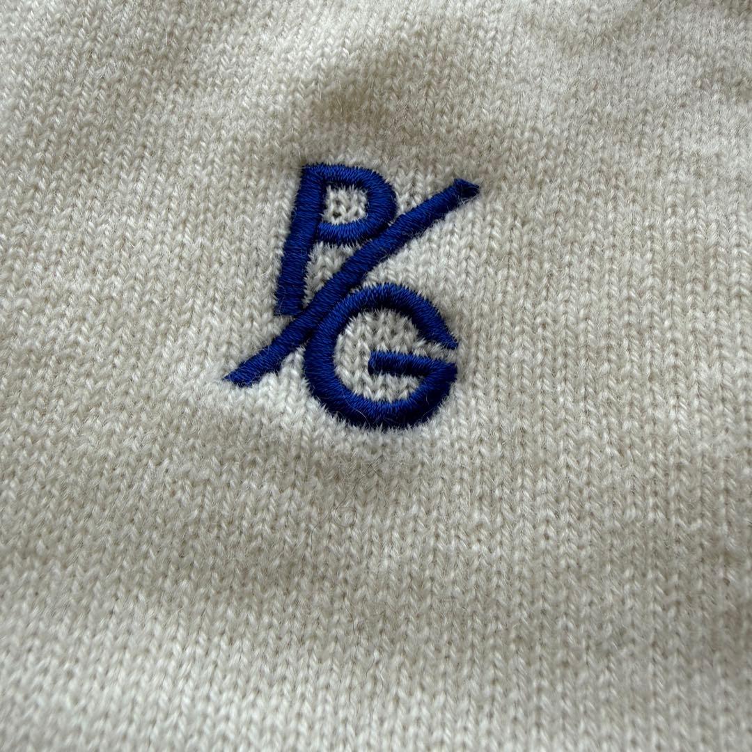 カシミヤ素材　パーリーゲイツ　ニット　M〜L相当　白　アイボリー　セーター　4