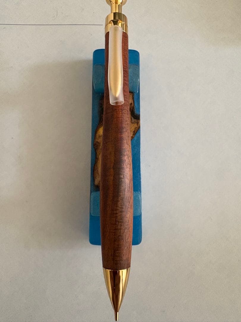 こぶた工房　サイアミーズローズウッド極上マイクロカーリー　シャープペンシル