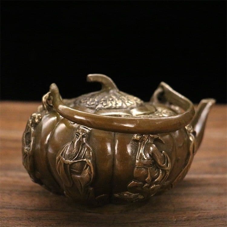 かぼちゃ急須 装飾品 工芸品 美術品 置物