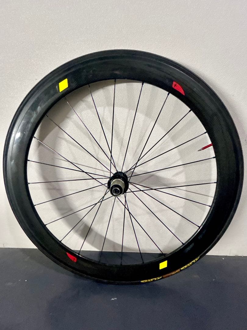 【カーボンホイール後輪】+チューブラータイヤ重量1.02kg