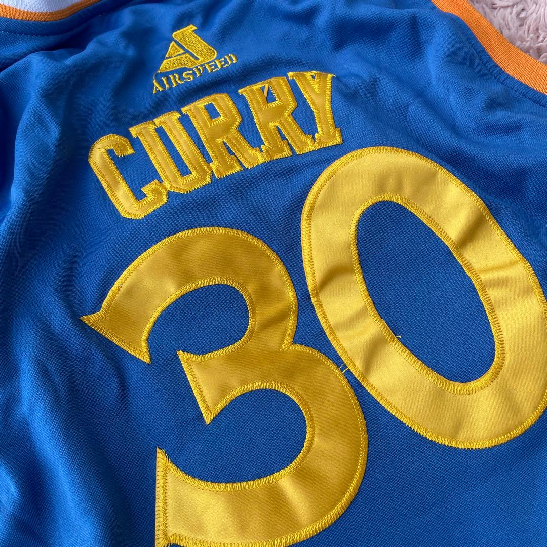 希少 レア　ステフィンカリー ユニフォーム　ウォリアーズ　青　＃30　XL