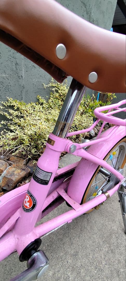 子供用自転車 ピンク バスケット付き　16インチ