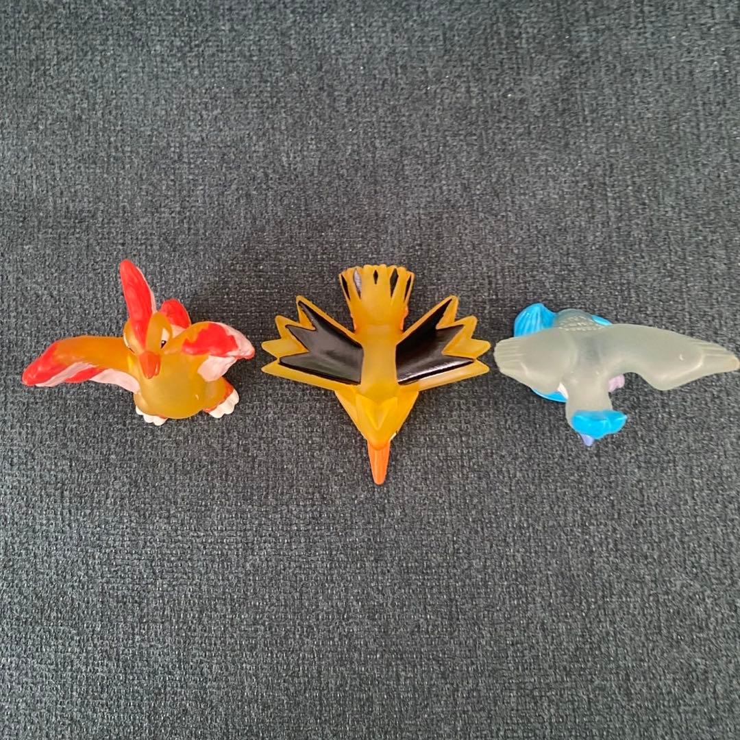 ポケモンキッズ クリア　ファイヤー　サンダー　フリーザー　セット 指人形