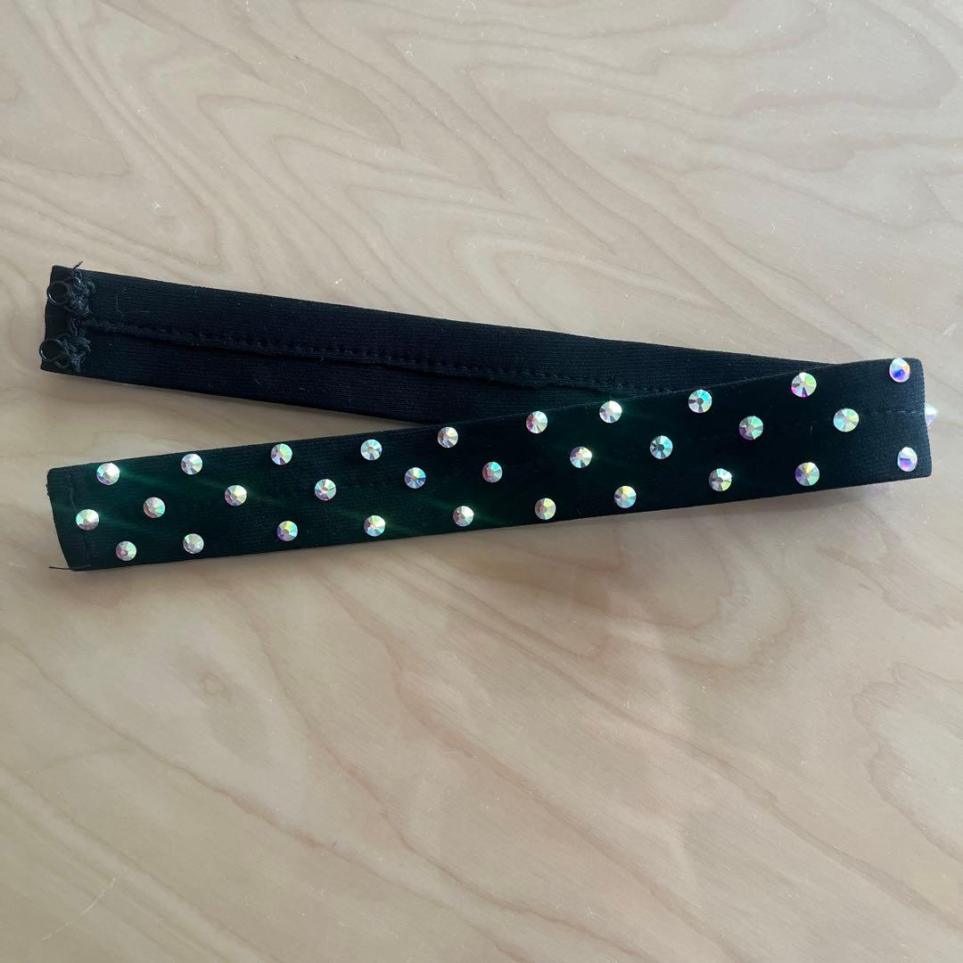 フラワー刺繍 黒 社交ダンス　ドレス