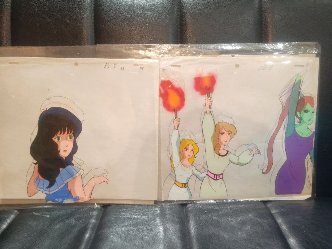 セル画。マクロス、超攻速ガルビオン、魔境伝説アクロバンチなど。