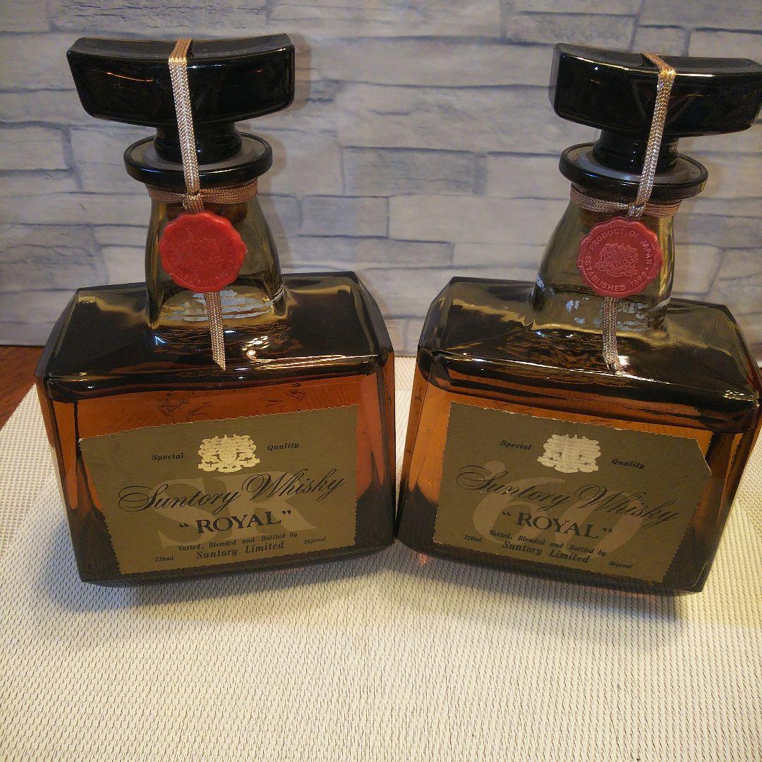 ★ 古酒 サントリーローヤル2本セット / SR & '60