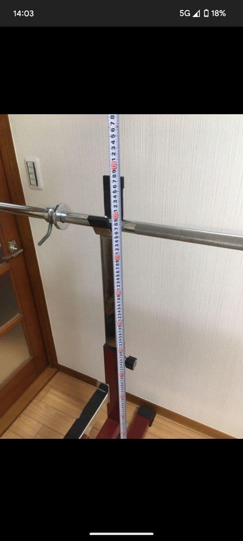 セーフティバー付きベンチプレス台