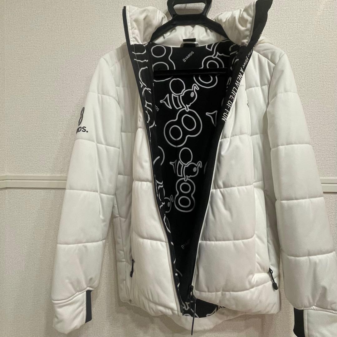 8YARDS フード付きダウン　M ホワイト